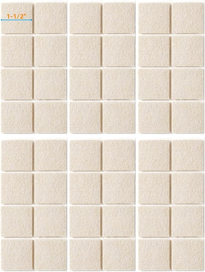 FURNIGEAR Felt Furniture Pads for Hardwood Floors by Furnigear