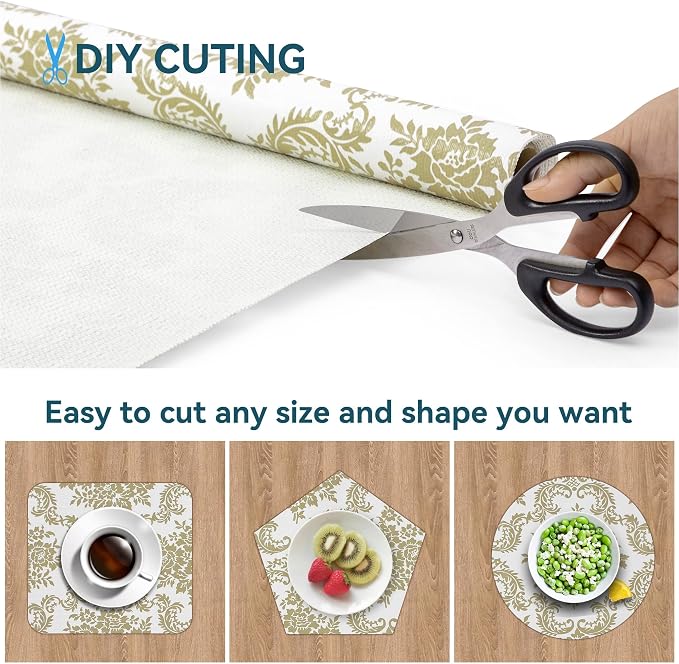 Shelf Liner for Kitchen Cabinets Non Adhesive Kitchen Drawer Liner, Waterproof - Image 5
