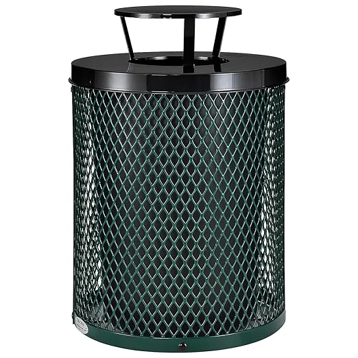 Global Industrial Outdoor Diamond Steel Trash Can by GlobalIndustrial