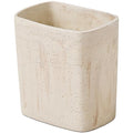 Polytree Natural Travertine Textures Bathroom Trash Can 1.8 Gallon Small by Polytree