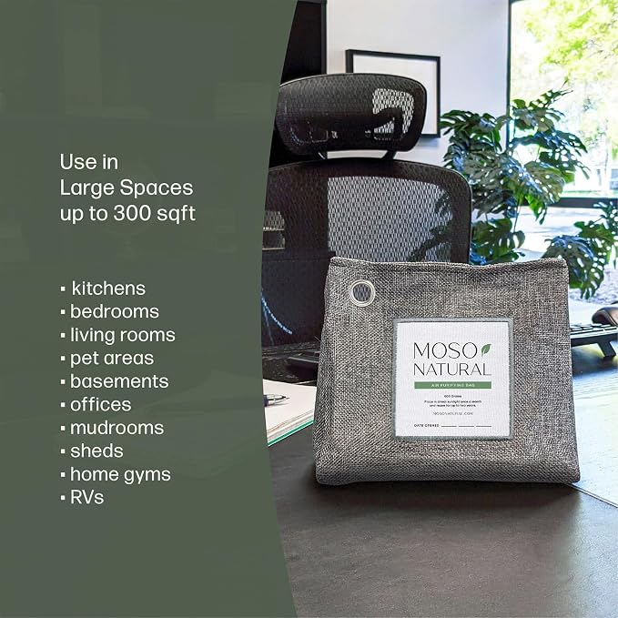 Moso Natural Air Purifying Bag 600g Premium Bamboo Charcoal Odor Absorber | Pet - Image 5