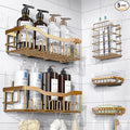 EUDELE 5-Pack Rustproof Stainless Steel Shower Caddy – No Drill Adhesive by EUDELE