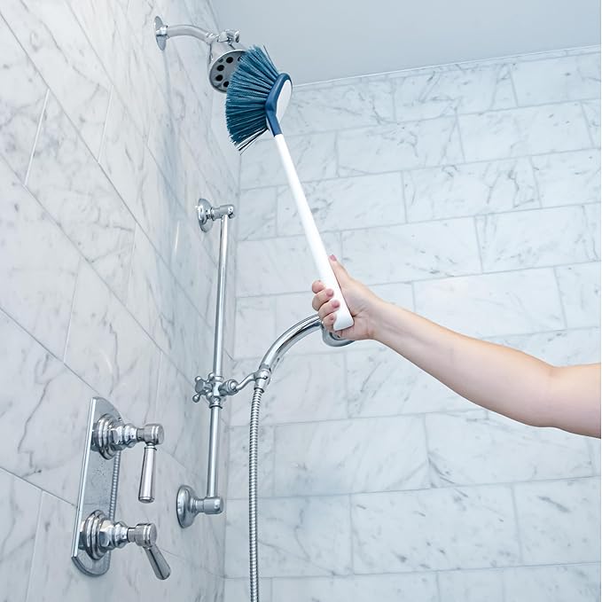 Unger EZ Reach Shower Tub and Tile Scrub Brush, Crevice Bathroom Cleaning - Image 4