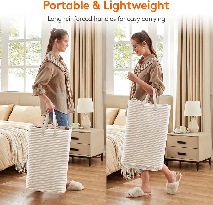 Lifewit 2 Pack Laundry Hamper Large Collapsible Laundry Baskets, Freestanding - Image 4