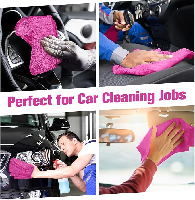 Tanlade Microfiber Cleaning Cloth 6"x6" Cleaning Rags Reasonable Kitchen Towels - Image 5