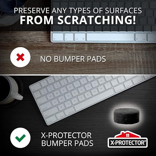 Cabinet Door Bumpers X-Protector 100 PCS – Small Felt Pads 3/8” – Ideal Black - Image 3
