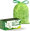 GREENWAY 13 Gallon Compostable Trash Bags Drawstring, 50 Bags, Heavy Duty Extra by GREENWAY