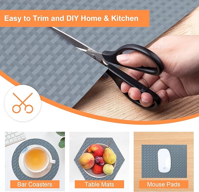 Shelf Liners for Kitchen Cabinets Non Adhesive Drawer Liner EVA Material - Image 2