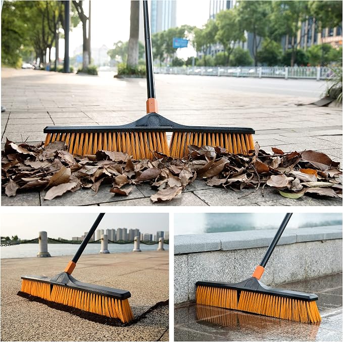 24”Push Broom Brush for Floor Cleaning - Image 3