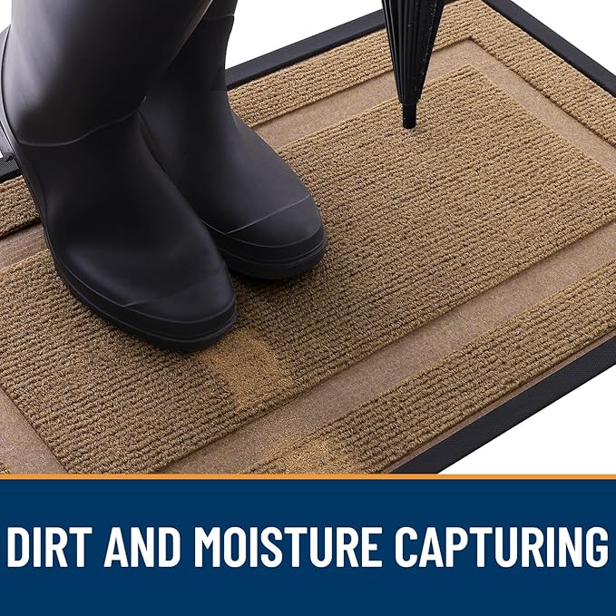 OLANLY Front Door Mat Indoor Outdoor Entrance, Waterproof All-Season, - Image 5