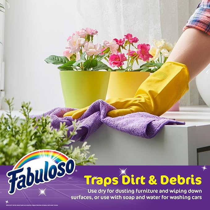 Fabuloso Microfiber Cleaning Cloths, Scratch-Free Cleaning Cloths - Image 4
