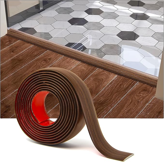 Art3d Self Adhesive Vinyl Floor Transition Strip, Laminate Floor Strip Floor by Art3d