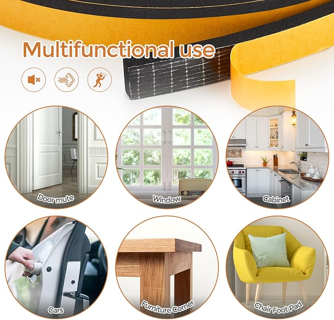 16.5 Feet Weather Stripping Door Seal, Window Insulation - Image 8