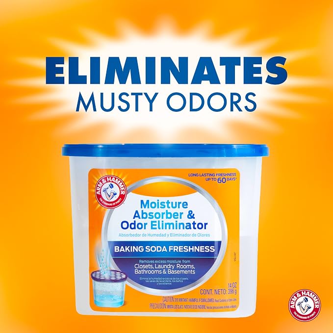 Arm & Hammer Fragrance Free Refillable Moisture Absorber and Odor Eliminator 14 - Image 3