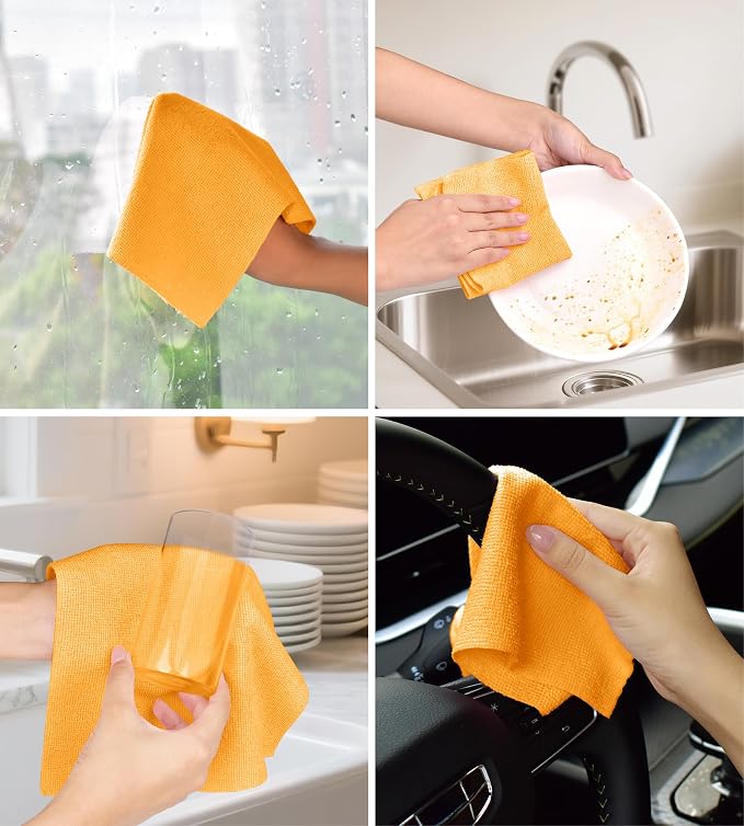 Roll of Microfiber Cleaning Cloth –100 Pack, Tear Away Microfiber Towels - Image 6