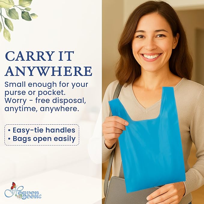 Heaven Scent Hygiene Bags 1.5MIL ULTRA-THICK Discreet Waste Disposal | Made in - Image 9