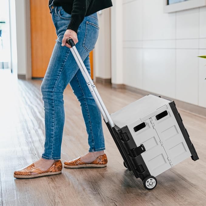 CleverMade Collapsible Wheeled Crate - Image 7