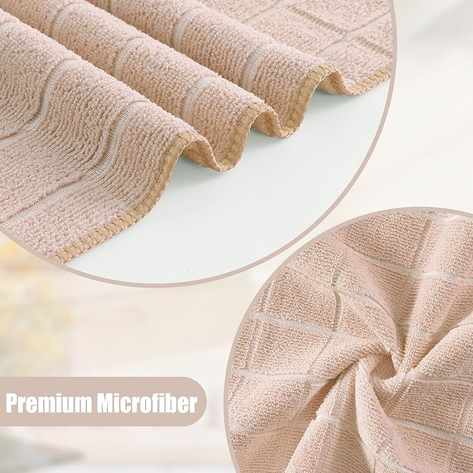 Homaxy Microfiber Kitchen Towels and Dishcloths Set, 16 Pack Soft and Absorbent - Image 2