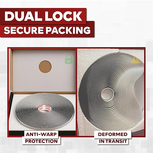 XFasten Butyl Sealing Tape, 1/8-In x 3/4-In x 30-Foot Plumbers Putty, RV Sealant - Image 4