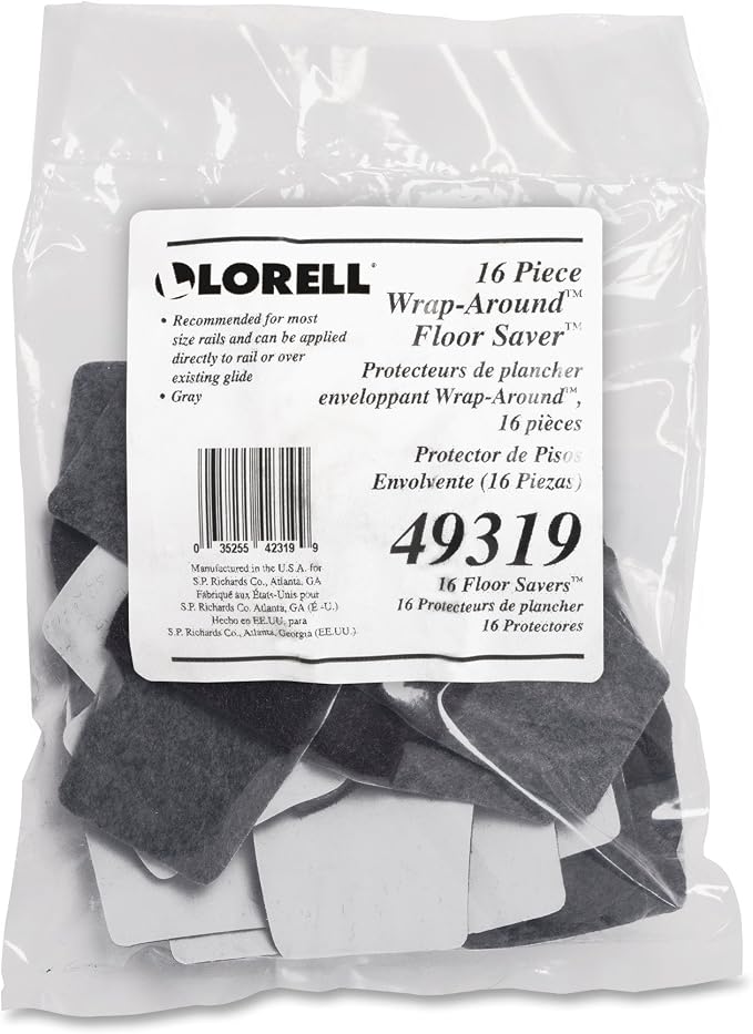 Lorell LLR49319 Wrap Around Floor Savers - Image 4