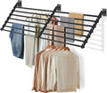Wall Mounted Clothes Drying Rack 57 Inch – Foldable Laundry Drying Rack by Unknown