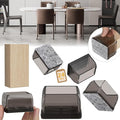 24PCS Rectangular Chair Leg Floor Protectors, Furniture Sliders, Non-Slip Felt by Indemo