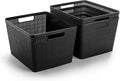 BINO | Woven Plastic Basket | Large, Space by BINO