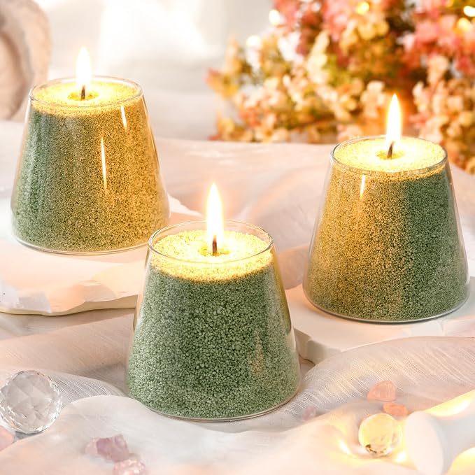 MTLEE Candle Sand 3.3 lb DIY Pearled Candle Making Kit Included 20 Pcs Wicks - Image 5