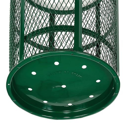 Global Industrial Outdoor Metal Trash Container, 48 Gallon - Image 2
