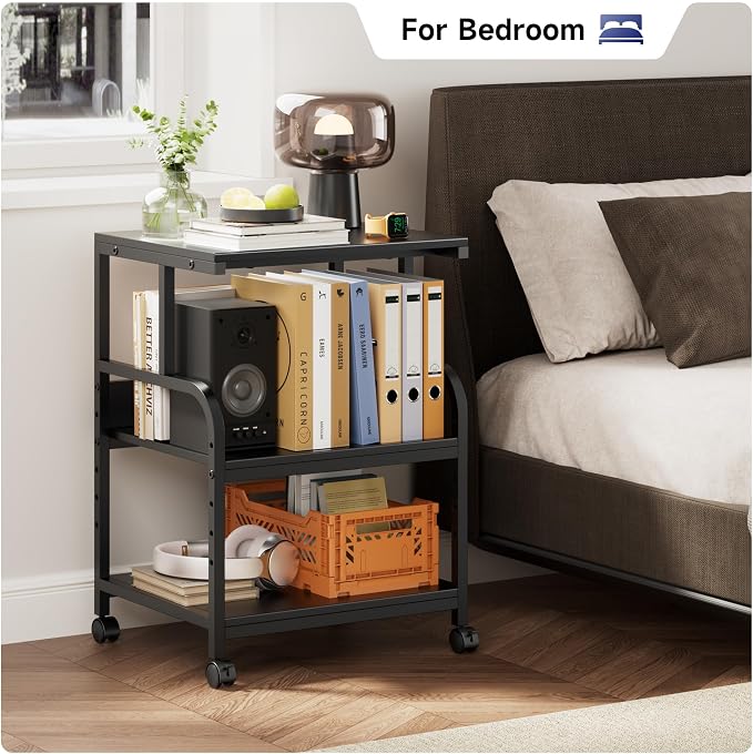 Printer Stand, 20×16×28'' Metal Printer Table - Image 8