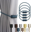 4 Pack Blue Strong Magnetic Curtain Tiebacks Outdoor Elegant Decorative Tie by CurtainTiebacks