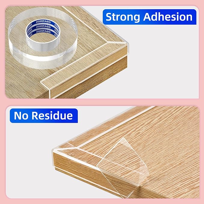 Clear Soft Corner Protectors for Furniture Strip, 0.8in x9.84FT, 2 Roll - Image 3
