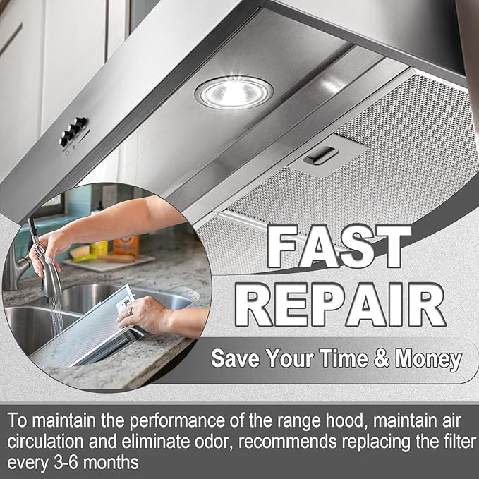  W10169961A Aluminum Range Hood Filters Replacement 3 Pack 10.5 x - Image 5