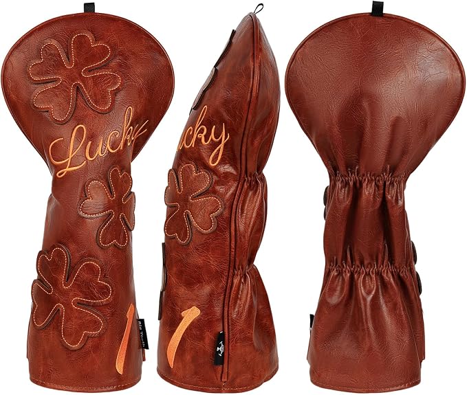 Golf Headcovers Golf Club Head Covers Four Leaf Clover Good Luck Charm - Image 7
