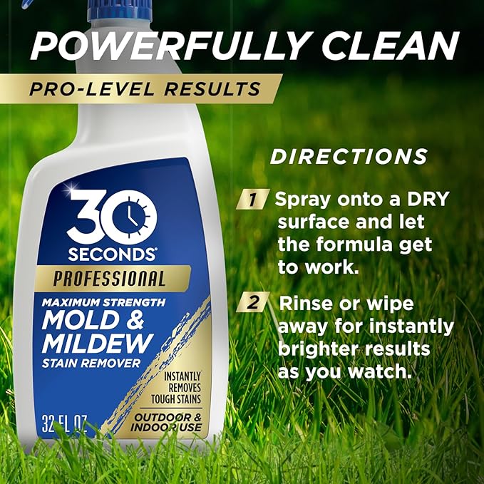 30 SECONDS Pro Mold and Mildew Stain Remover | Scrub Free | Brighter Results - Image 8