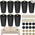 TURSTIN 8 Pack 4 Inch Plastic Furniture Legs by TURSTIN