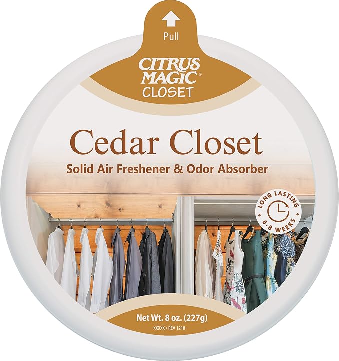 Citrus Magic For Closets Odor Absorbing Solid Air Freshener, Cedar Closet by CitrusMagic