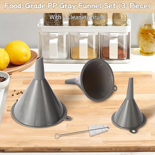 Plastic Kitchen Funnel Set of 3 - Image 2