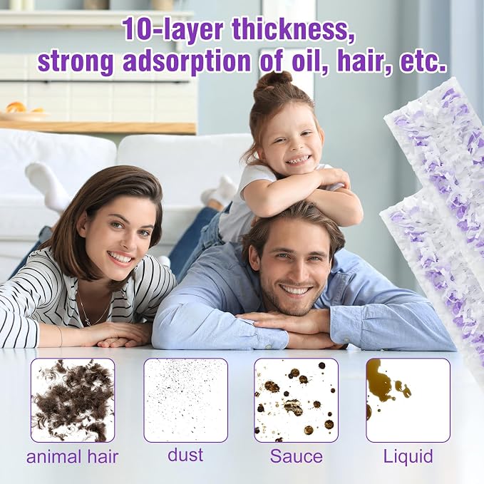 40 Pack Disposable Power Mop Refills Pads Compatible - Image 3