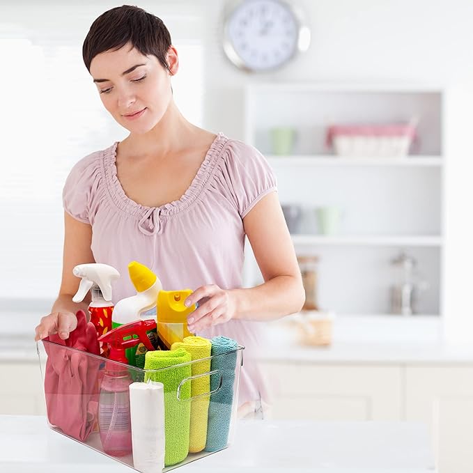 Clear Plastic Storage Bins, Pantry Organizers and Storage Containers Fridge - Image 4