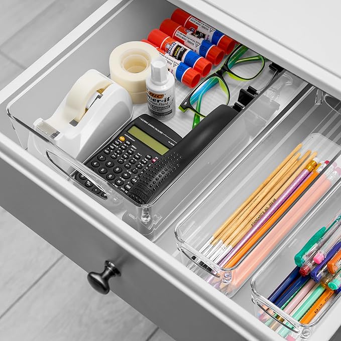 Sorbus Clear Plastic Storage Bins - Image 4
