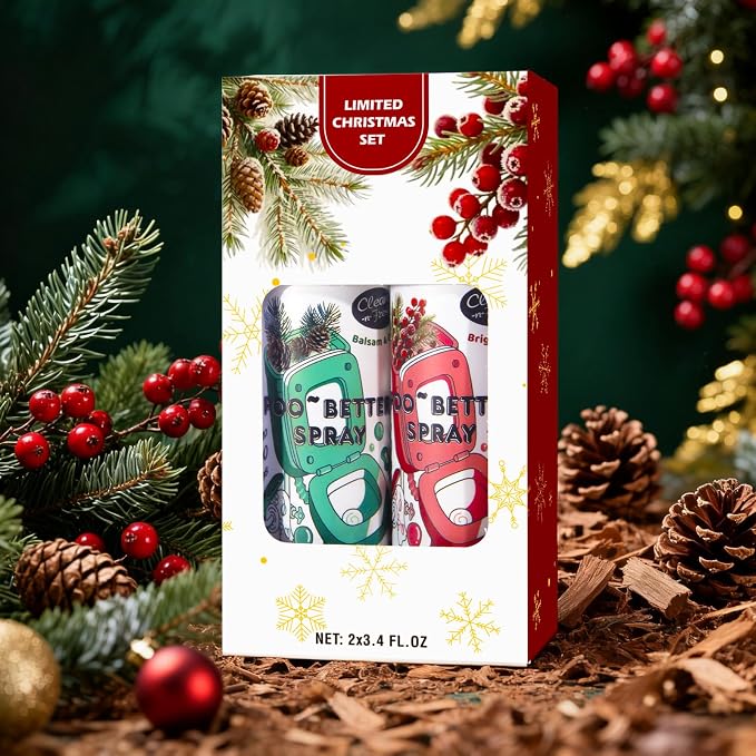 Clean-n-Fresh Toilet Spray, Holiday Pack Gift Set - Image 2
