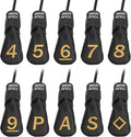 10pcs /Set Black Hybrid Iron Head Covers Protector by CRAFTSMANGOLF