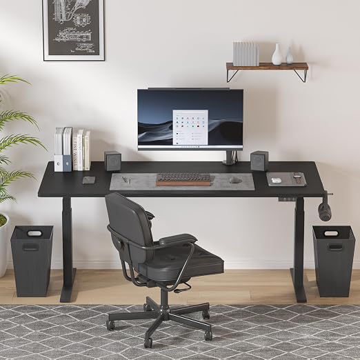 Piskyet Black Office Trash Can for Near Desk, 7 Gallon Unique Wood Bedroom - Image 4