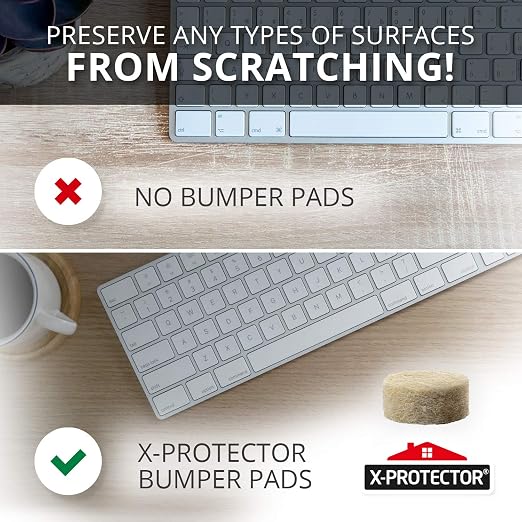 Cabinet Door Bumpers X-Protector 100 PCS – Small Felt Pads 3/8” – Ideal Beige - Image 4