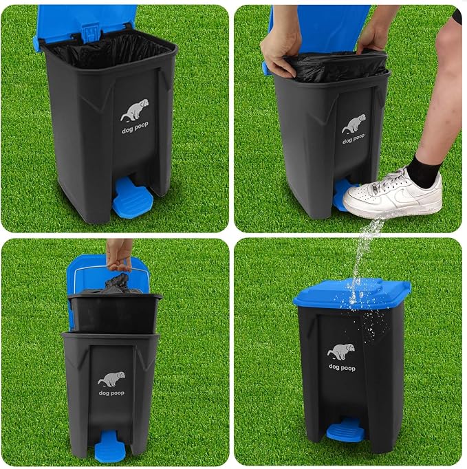 Dog Poop Trash Can Outside, 20L/5Gallon Dog Waste Trash Can - Image 4