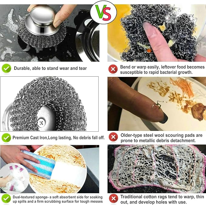 Stainless Steel Wool Scrubber - Image 4