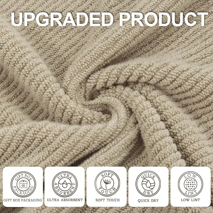 VOOVA & MOVAS Beige Face Cloths, - Image 2