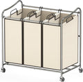 Simple Houseware Heavy-Duty 3-Bag Laundry Sorter Cart by SimpleHouseware
