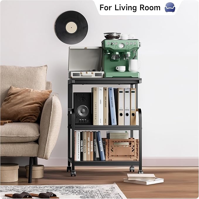 Printer Stand, 20×16×28'' Metal Printer Table - Image 3